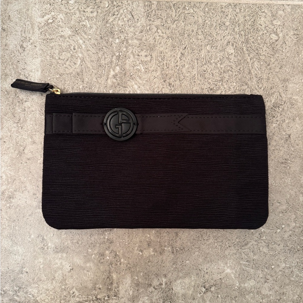 Giorgio Armani Black Toiletry Bag